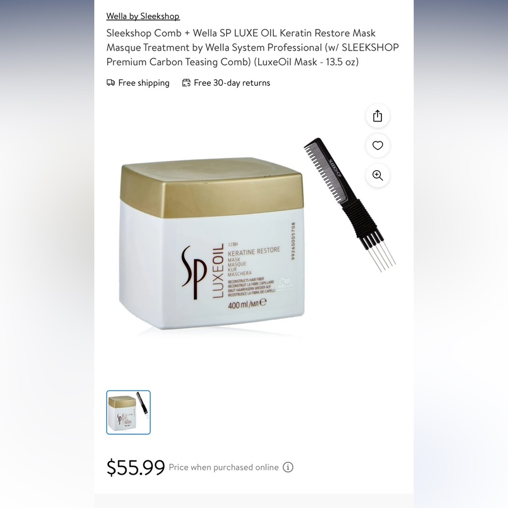 NIB LUXE OIL RESTORATIVE conditioner. Unisex